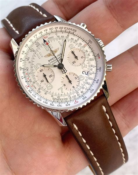 breitling navitimer replica gmt ss automatic white|breitling alternatives.